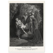 Gustave Dore The Bible engraving print . The Burial of Christ illustration .