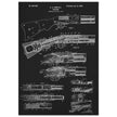 Firearm historic patent 1900. Matte paper
