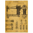 Sewing machine vintage patent 1897 by F. H Richards.