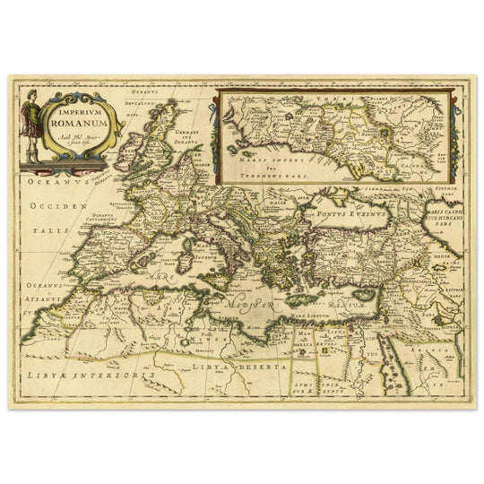 The Roman Empire ancient map by Phil Briet.