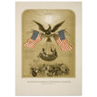 The American Declaration of Independence illustrated in 1861.  reproduction