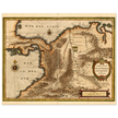 Ancient map print of Central America and the northwestern part of South America 1631.