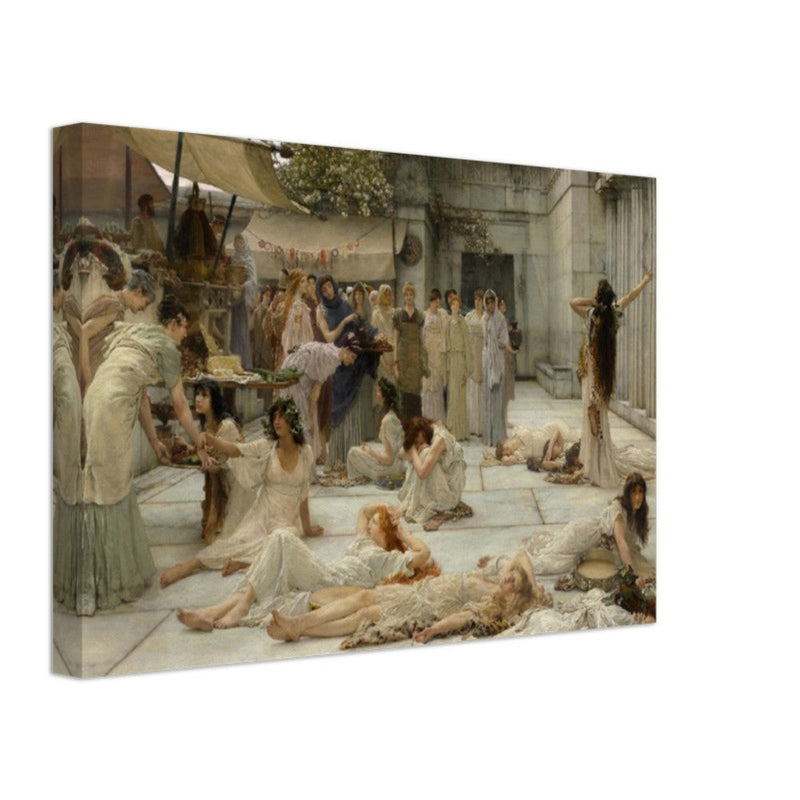 The Women of Amphissa canvas by Sir Lawrence Alma Tadema. Ancient greece painting reproduction