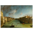 Venice Italy old painting by Canaletto. The Grand Canal from Palazzo Balbi towards the Rialto.