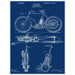 vintage motorcycle patent by G. M Holley.