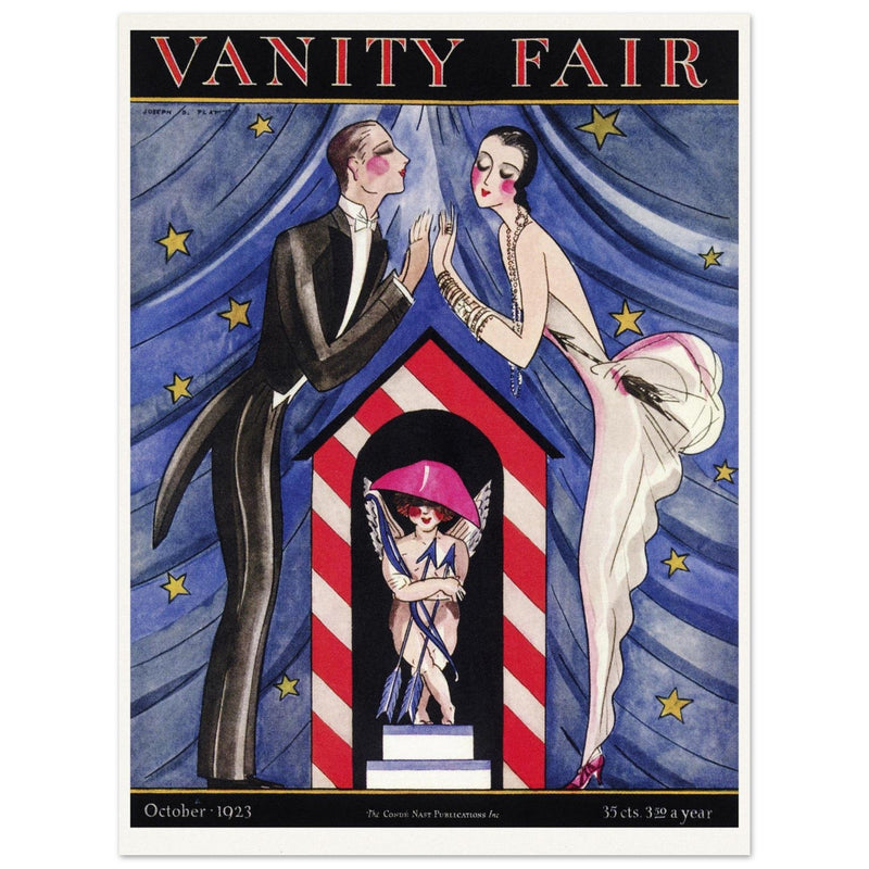 Vanity Fair magazine cover  illustration 1923 by Joseph B. Platt.