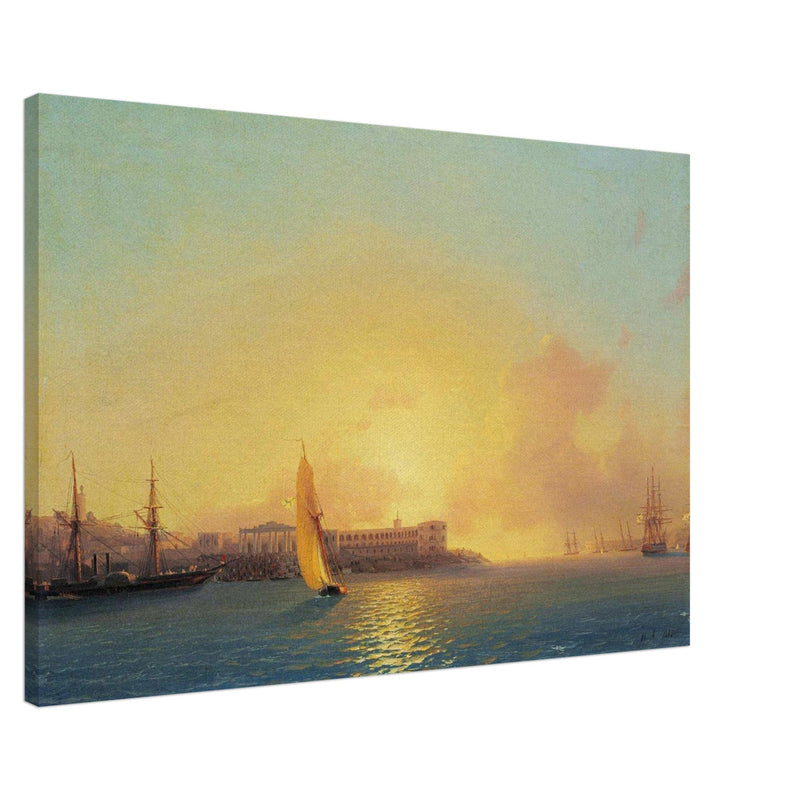 Ivan Aivazovsky  painting Grafskaya wharf, Sebastopol Crimea