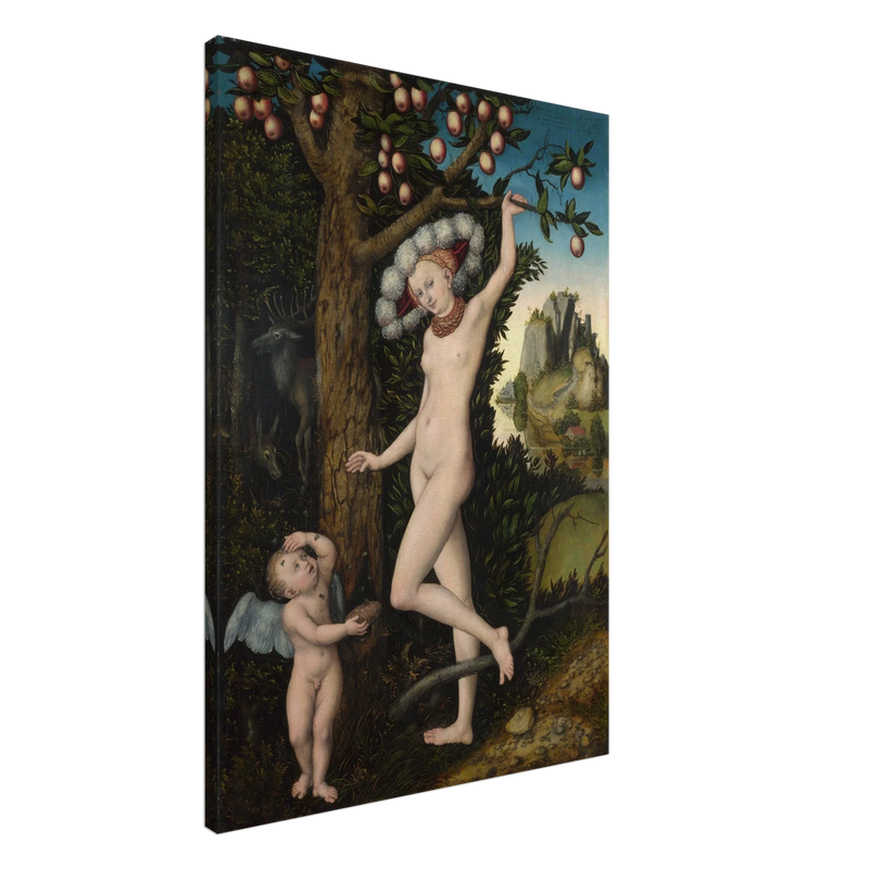 Canvas Cupid complaining to Venus by Lucas Cranach the Elder 1525.