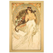 Art Nouveau Alphonse Mucha antique painting.