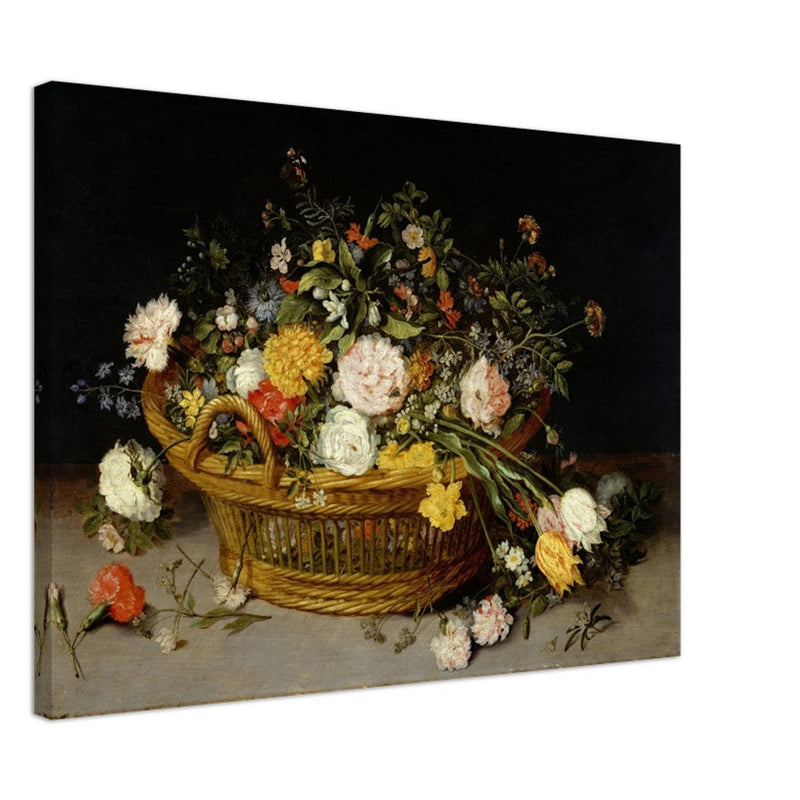 A Basket of Flowers painting by Jan Brueghel the Younger.