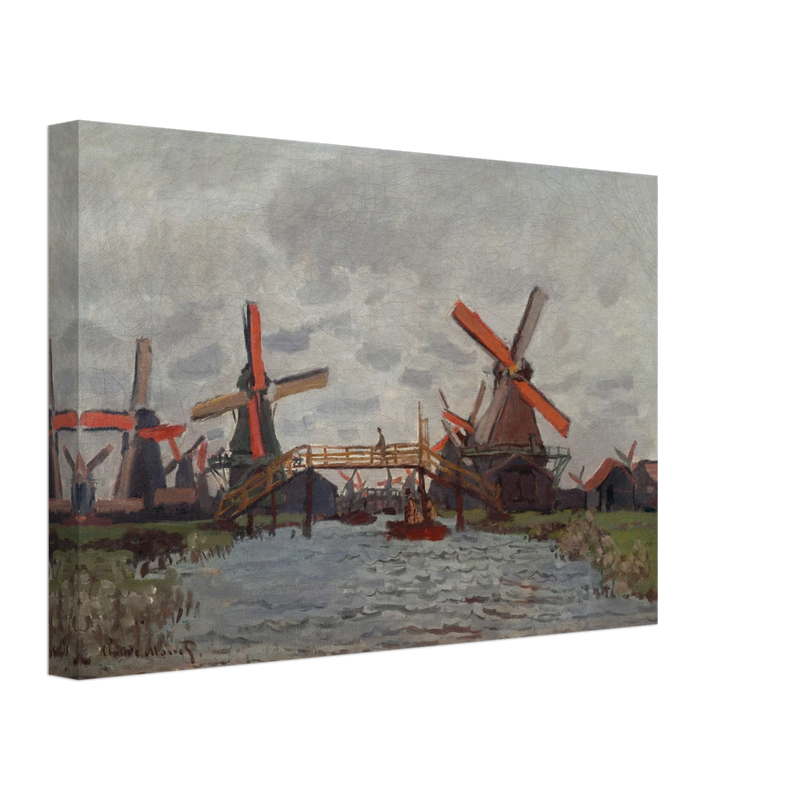 Windmills near Zaandam by Claude Monet