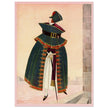 George Wolfe Plank vintage illustration of fashion magazine cover .