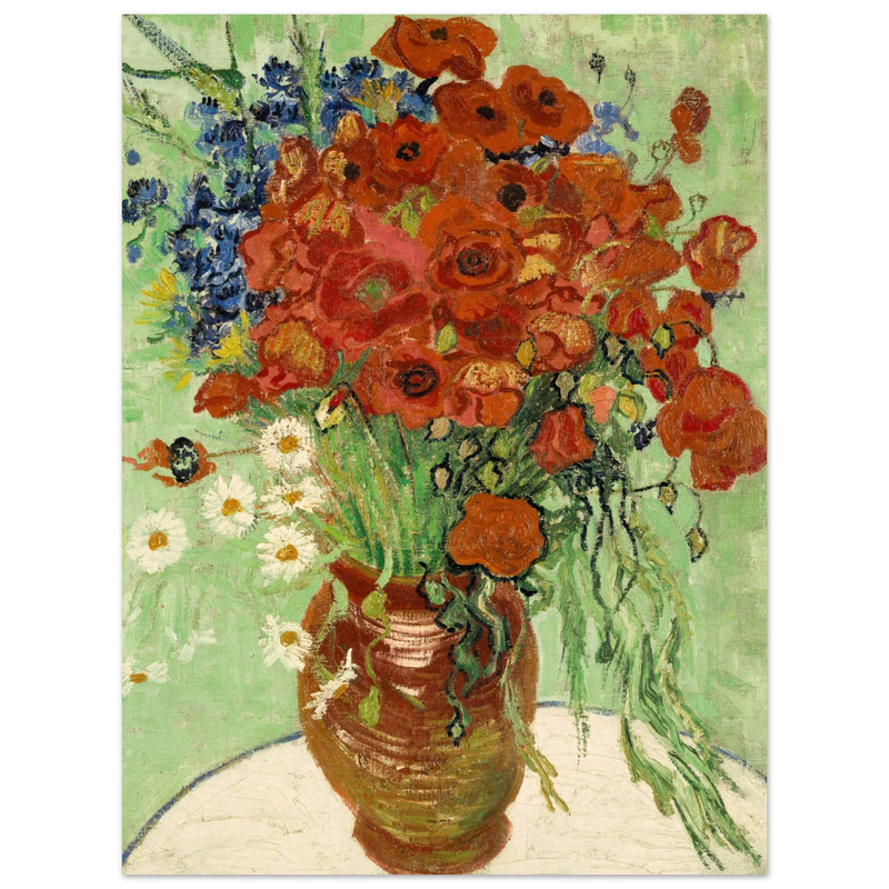 Vase with Daisies and Poppies by Vincent Van Gogh