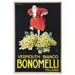 White Vermouth aperitif drink Bonomelli vintage advertising. Fine art  poster by Luciano Achille Mauzan 1932