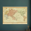 Ancient world map by Samuel John Neele 1807 The world on mercators projection