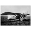 American aviator Roland Rohlfs stands in front of vintage airplane 1920 Fine art