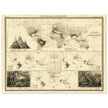 Reptile distribution old world map. Print  of zoology geography 1848 by Alexander Keith Johnston