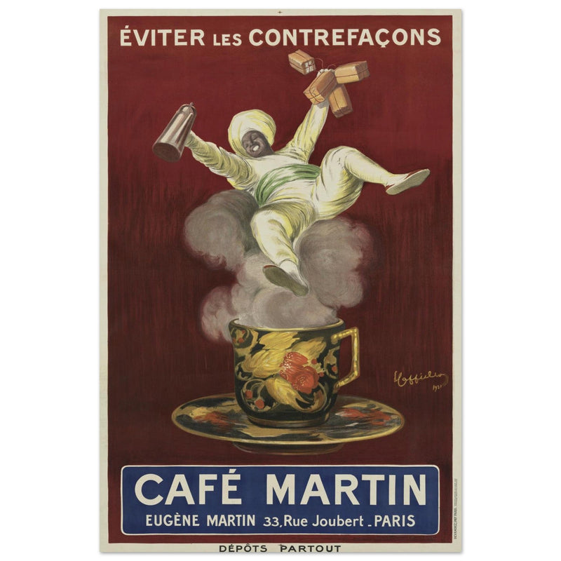 Cafe Martin vintage advertising by artist Leonetto Cappiello.