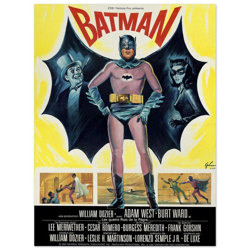 Batman the movie 1967 poster  french version.
