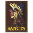 Sancta Liqueur French vintage advertising poster by Leonetto Cappiello.