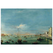 Giudecca Canal and the Zattere in Venice Italy. Antique painting by Francesco Guardi 1757.