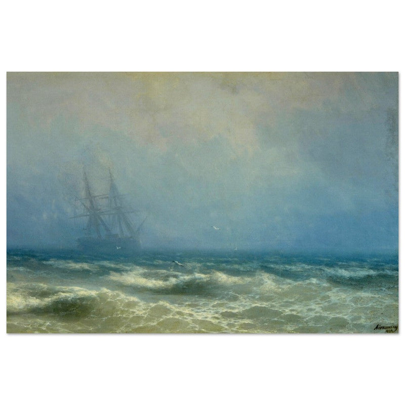 Fog over the Sea by Ivan Aivazovsky 1884.