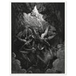 Gustave Dore Paradise Lost engraving . Satan and his fallen angels