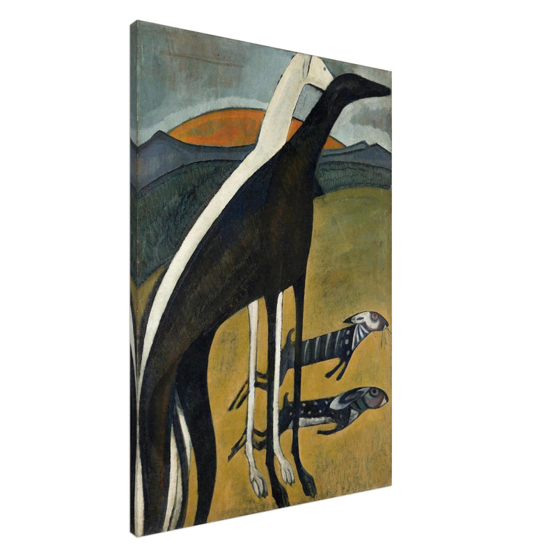 The Greyhounds painting by Amadeo de Souza Cardoso