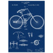 Vintage bicycle patent by Richard J Gatling 1894