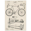 Vintage bicycle patent 1899 by M. C Johnson.