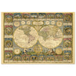 Ancient world map of 1776 by Abbe Clouet Double hemisphere world map.