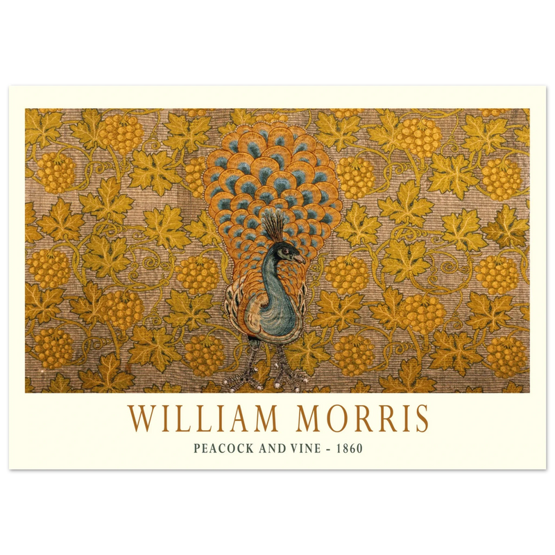 William Morris Peacock and Vine 1860 .