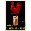 Biere St Nicolas de Port advertising vintage poster by Marcellin Auzolle.