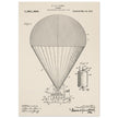 Airship patent drawing by T S C lowe Air balloon illustration