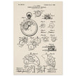 Winding Mechanism for Time Pieces, vintage clock patent .