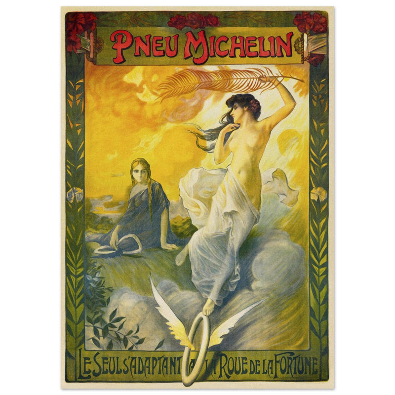 Michelin tyres vintage advertising from 1895.