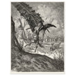 Don Quixote illustration by Gustave Dore. Fight with the wind mills .