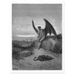 Gustave Dore Paradise Lost engraving . Satan and the serpent.