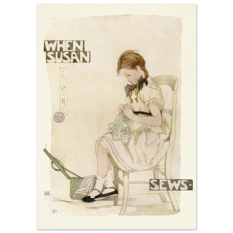 When Susan sews illustration by Lilian Price Hacker