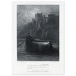 Gustave Dore illustration .The Body of Elaine on its way to King Arthur's Palace. Idylls of the King by Alfred Tennyson.