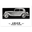 Adler Trumpf Junior Cabrio limousine car vintage print reproduction.