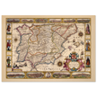 Nova Hispaniae ancient map reproduction of 1610 by Jodocus Hondius based on Gerhard Mercator