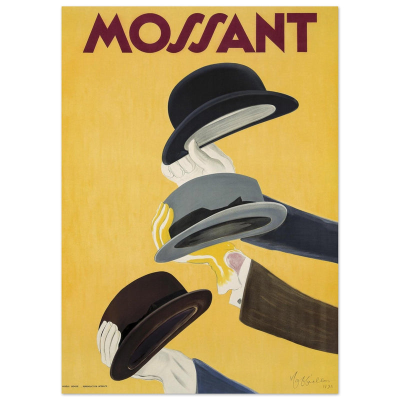 Mossant hats Advertising by Leonetto Cappiello.