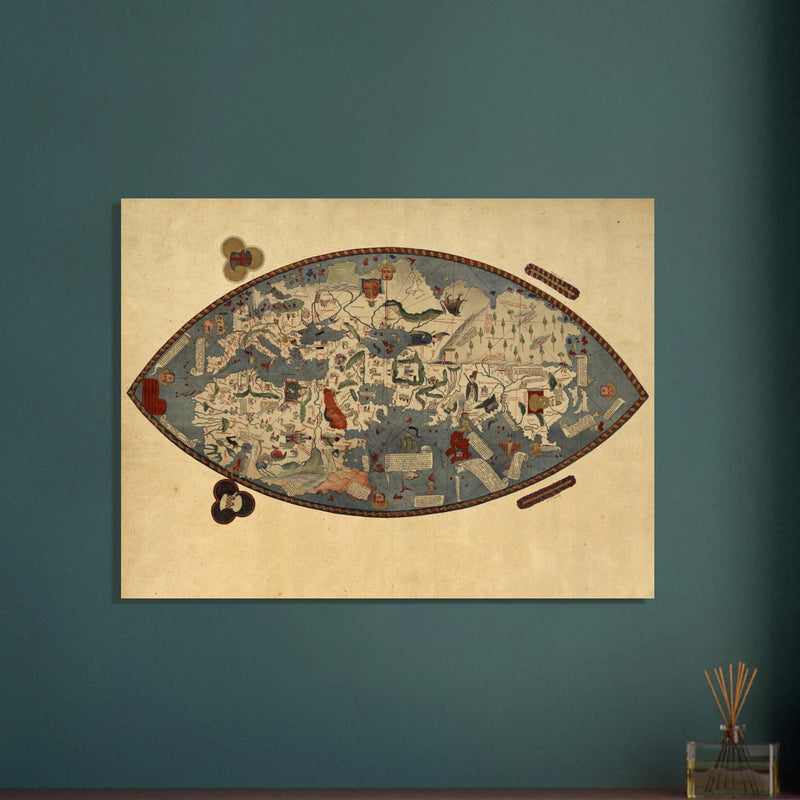 Genoese world map published in 1457