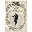 Declaration of Independence of America. George washington manuscript illustration.