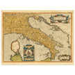 Ancient map of Italy by Abraham Ortelius. Vintage historic map.