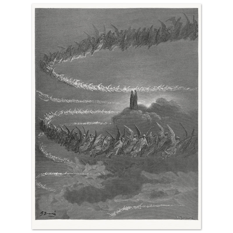 Gustave Dore illustration for The Divine Comedy by Dante Alighieri.  Paradise.