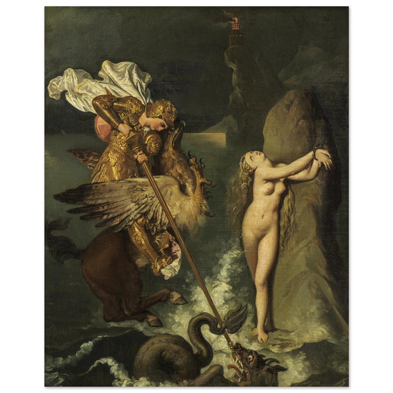 Angelica saved by Ruggiero painting Jean Auguste-Dominique Ingres