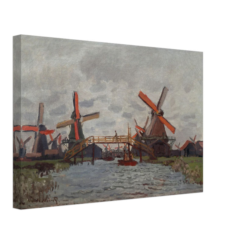 Windmills near Zaandam by Claude Monet