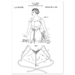 Brassiere patent drawing by M P Jacob.